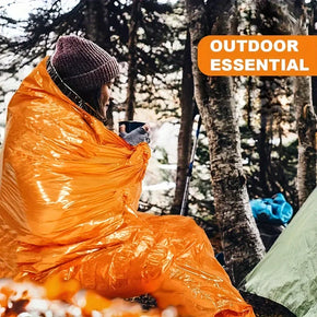2 PCS Portable Insulated Sleeping Bags Emergency Shelter Camping Sleep Bag Travel