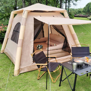 Lohascamping Camping Air Tent for 4-6 people Large Area Waterproof Air shelter Dome tent Family Hiking Traveling inflatable One